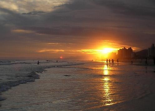 Apartamento Na Praia Grande Kültér fotó